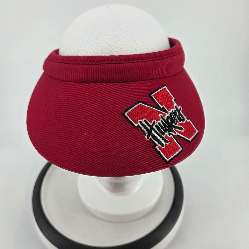 Nebraska Huskers Visor Blackshirts NCAA College Football Sport Red Hat